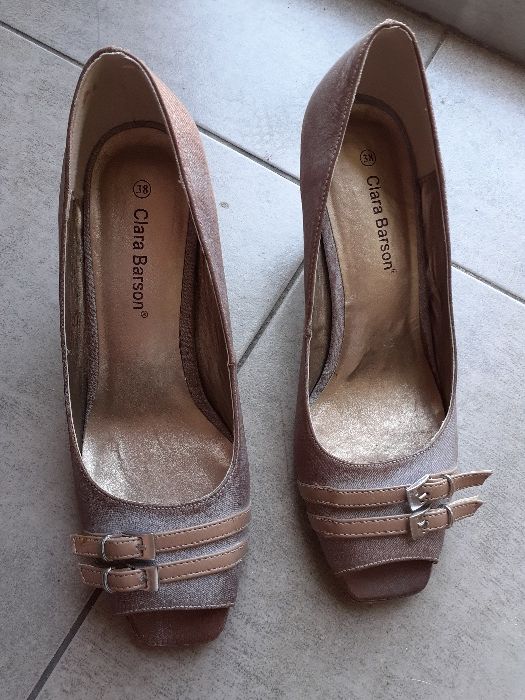 Sandały szpilki 38 odkryte palce