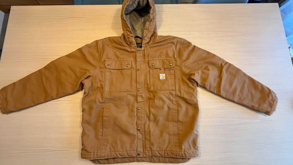 Kurtka Carhartt Washed Duck Sherpa-Lined Utility Bartlett roz. L NOWA