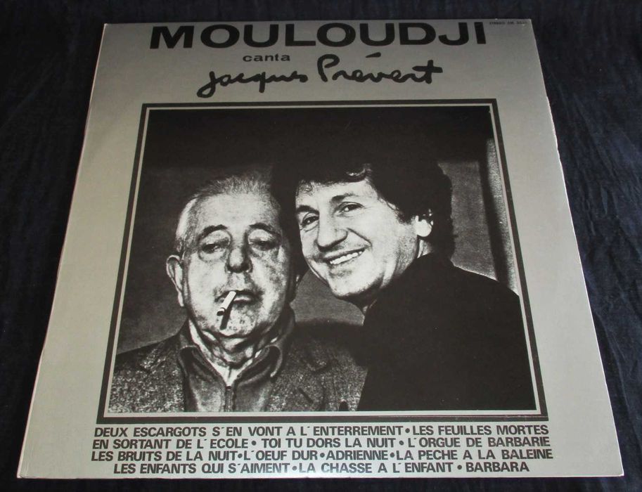 Disco Vinil LP Mouloudji Canta Jacques Prévert