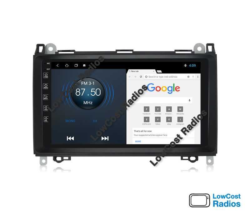 Rádio GPS 9'' Mercedes Benz Classe A e B, Vito, Sprinter — ANDROID 15 | CARPLAY • ANDROID AUTO