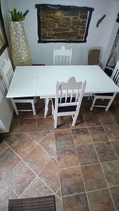 Mesa jantar madeira maciça ,extensível veja descrição