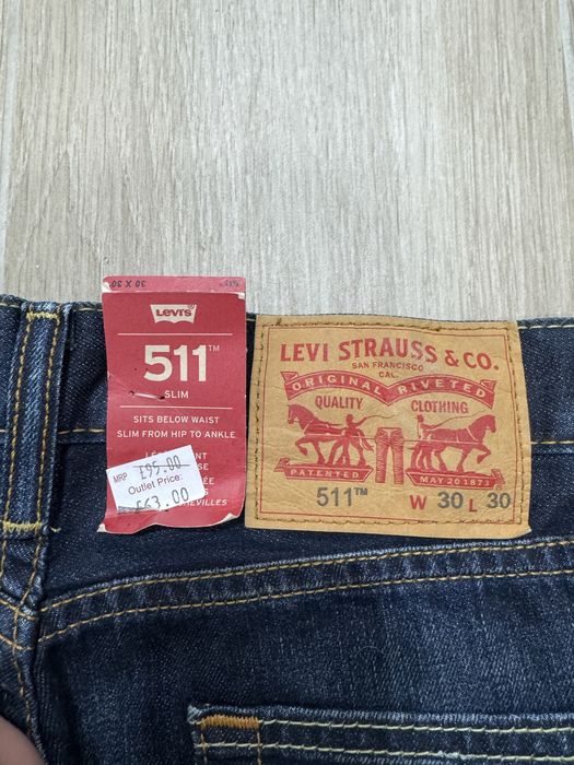 Нові джинси levi’s 511 30/30