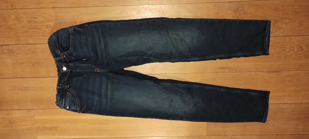 Spodnie jeansy chłopięce H&M jogger denim 158, stan idealny