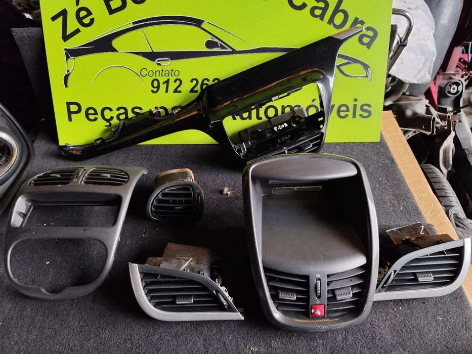 PEUGEOT 206 207 208 GRELHA VENTILAÇÃO TABLIER
