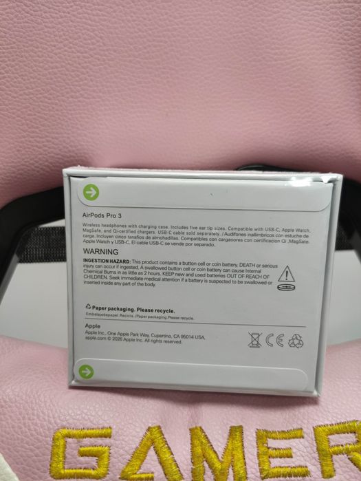 Najnowsze słuchawki AirPods Pro 3 Bluetooth z paragonem