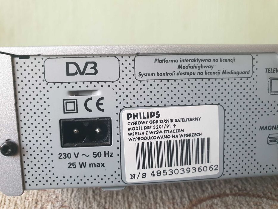 Dekoder Philips DSR 3201/91 - wyświetlacz
