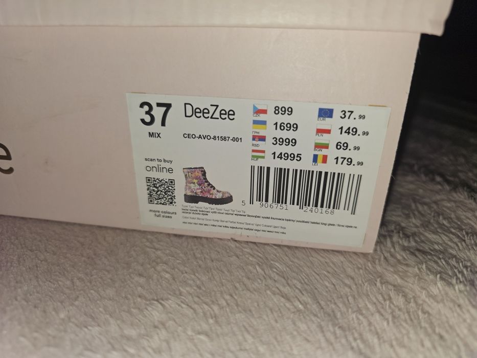Trzewiki ocieplane DeeZee rozm. 37 wysyłka