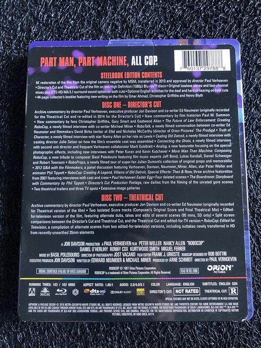 Robocop Steelbook Blu-Ray