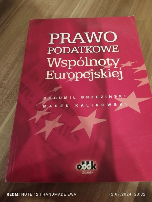 Prawo podatkowe wspólnoty europejskiej
