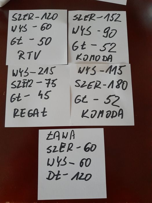 Komody rtv ława.