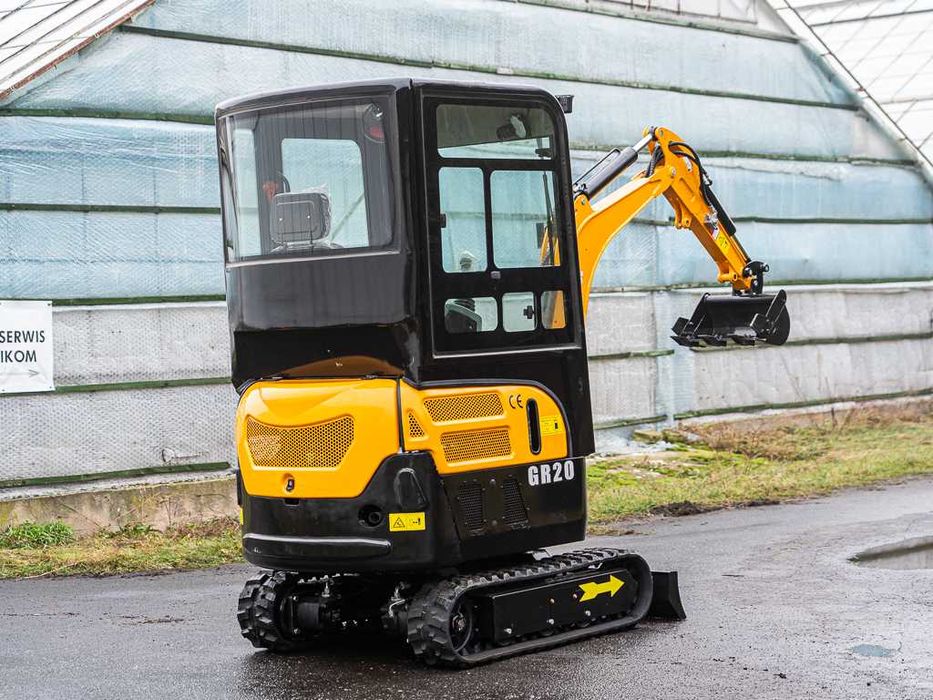 Minikoparka 2000kg Green River extra osprzęt GR20 Silnik KUBOT