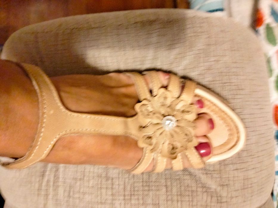 Sandálias em pele Gianna, 40