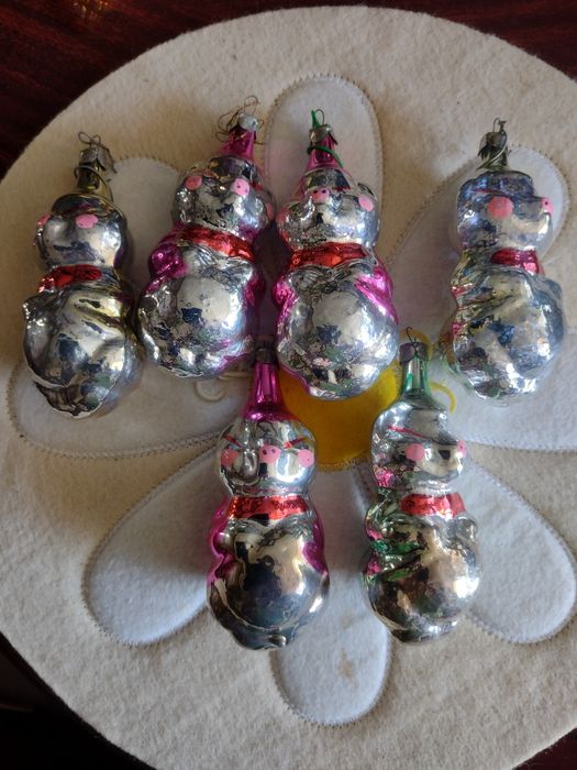 Bombki choinkowe świnki PRL