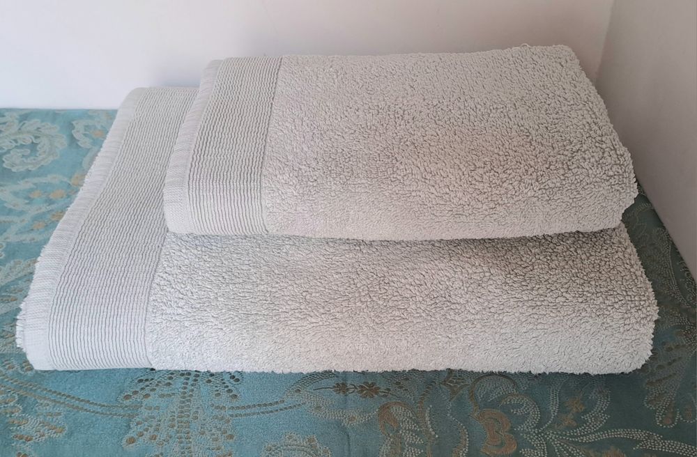 Conjunto 2 toalhas banho, 100% algodão organico, Novas