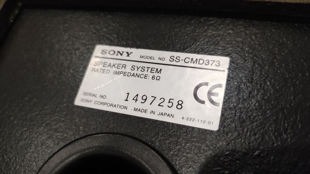 Colunas Sony SS-CM373
