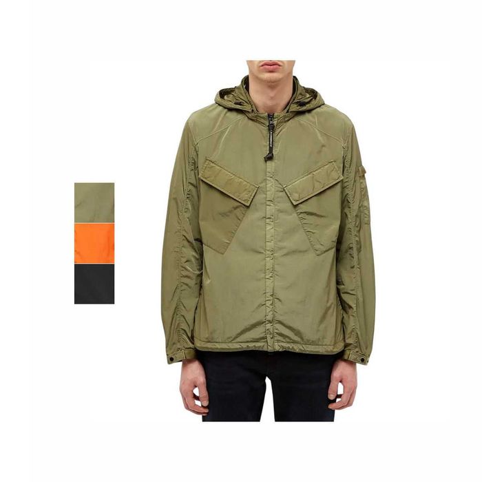 Куртка-сорочка C.P. Company Hooded Google Zip Overshirt Burnt Olive \ Spicy Orange \ Black