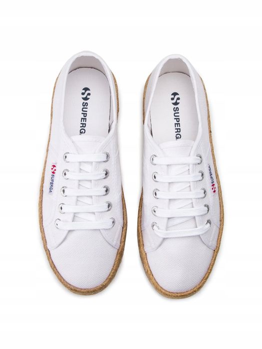 Superga 40 Buty Damskie Espadryle Białe 2730 Rope T1193
