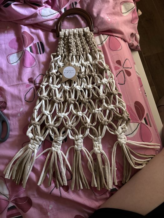 Bolsas em macrame