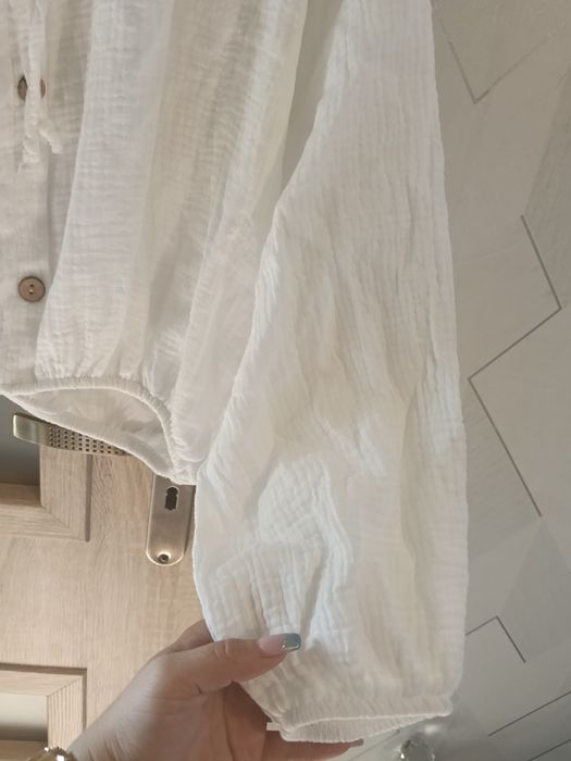 Piękny włoski komplet spódnica bluzka muslin nowy sml.uni.nowy