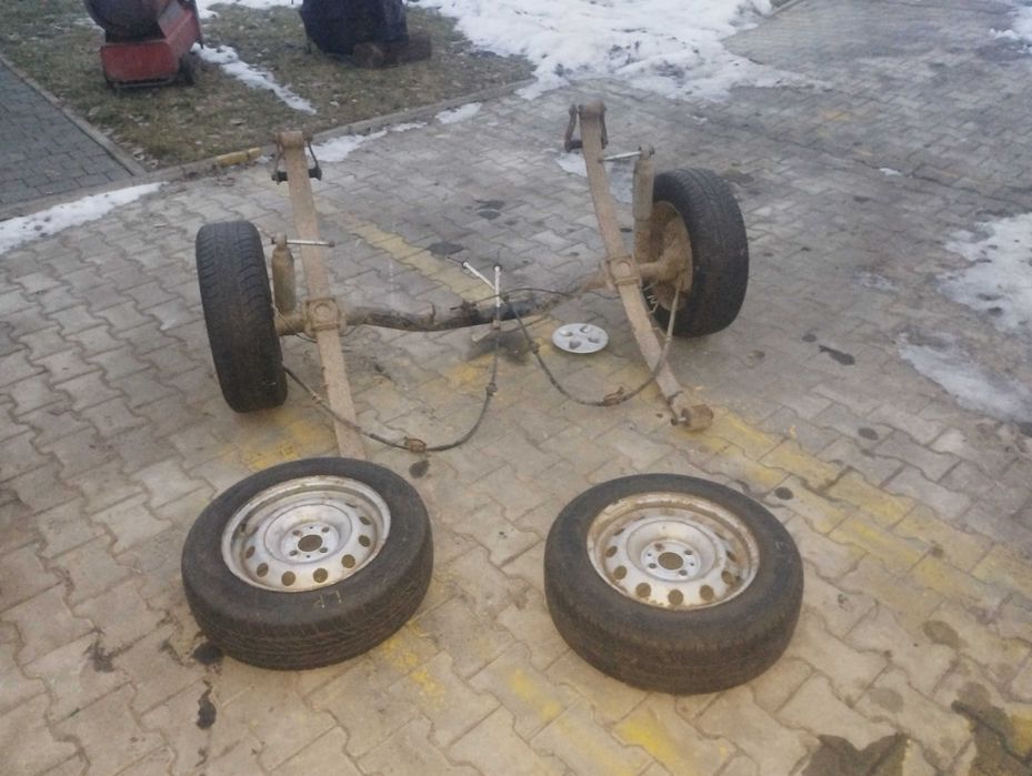 Oś ośka przyczepka ogrodowa wózek ogrodowy