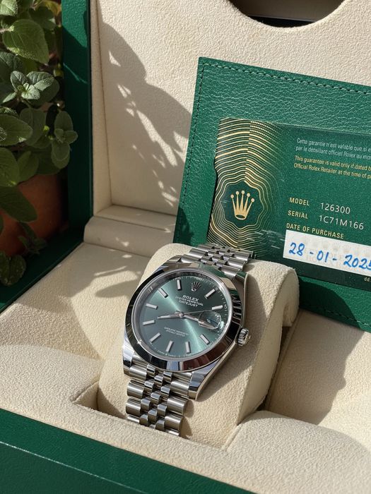 Rolex Datejust 41 Verde Jubilee Novo