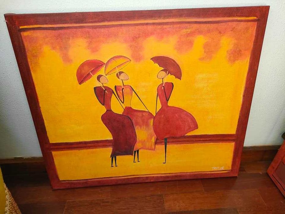 Telas originais com 62x53 cm