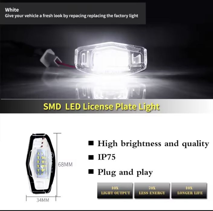 Подсветка номера Honda / Acura