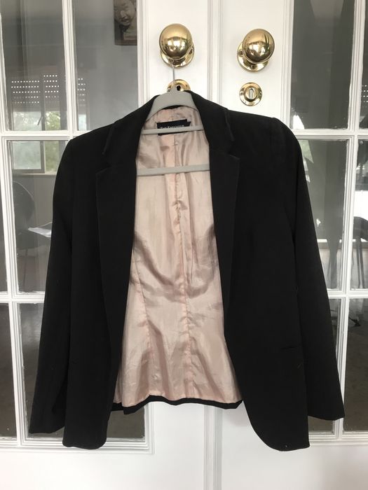 Blazer casaco preto mulher
