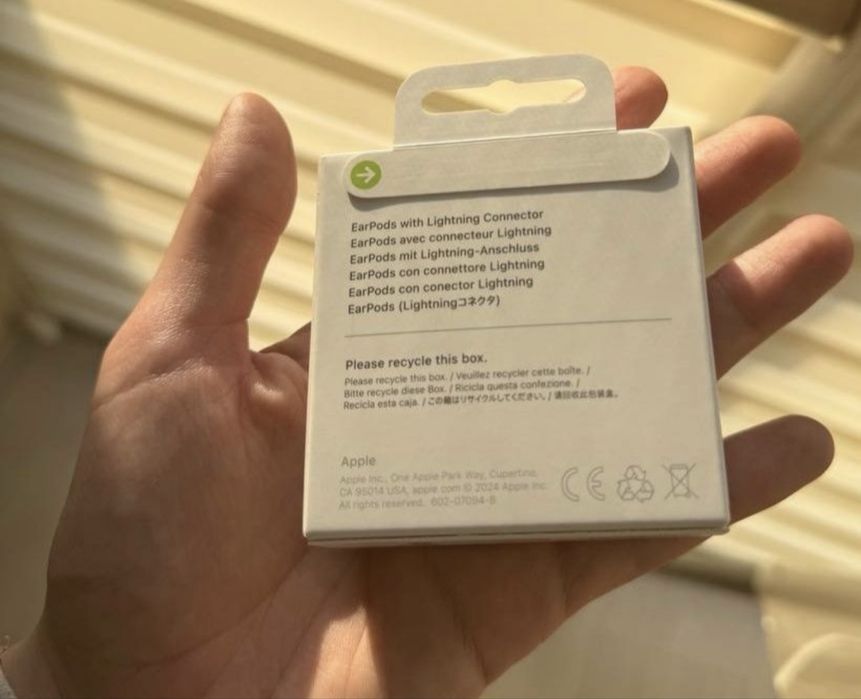 Наушники earpods lightning apple iphone аирподс
