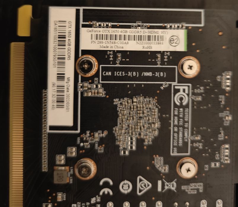 Msi Gaming GTX 1650 4Gb Не требует доп питания Магазин CompiC