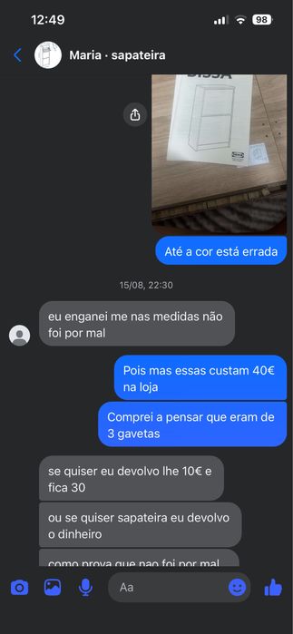 Sapateira nova 30€