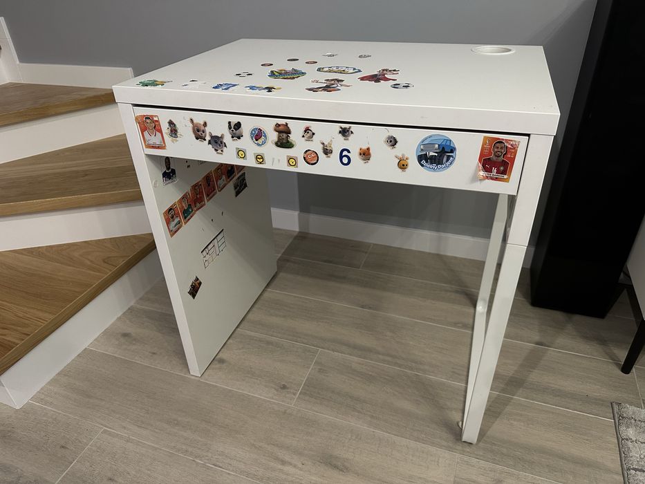 Biurko Ikea Mickie białe 73x50x75