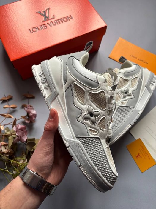 36-45 Louis Vuitton Skate Sneaker White Grey