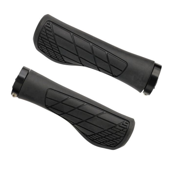CZARNE gripy chwyty rączki rowerowe ergonomiczne czarny