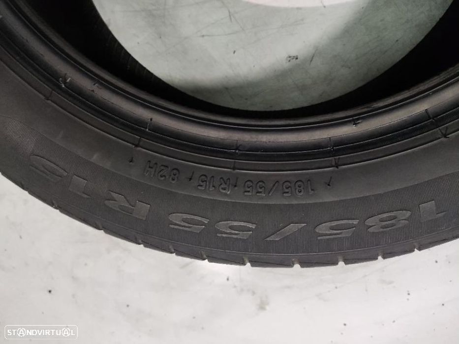 2 pneus semi novos 185-55r15 dunlop - oferta dos portes 80 euros