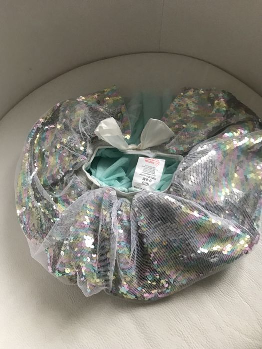 Spódniczka cekinowa  niemowlęca  Tutu r. 0- 6 M