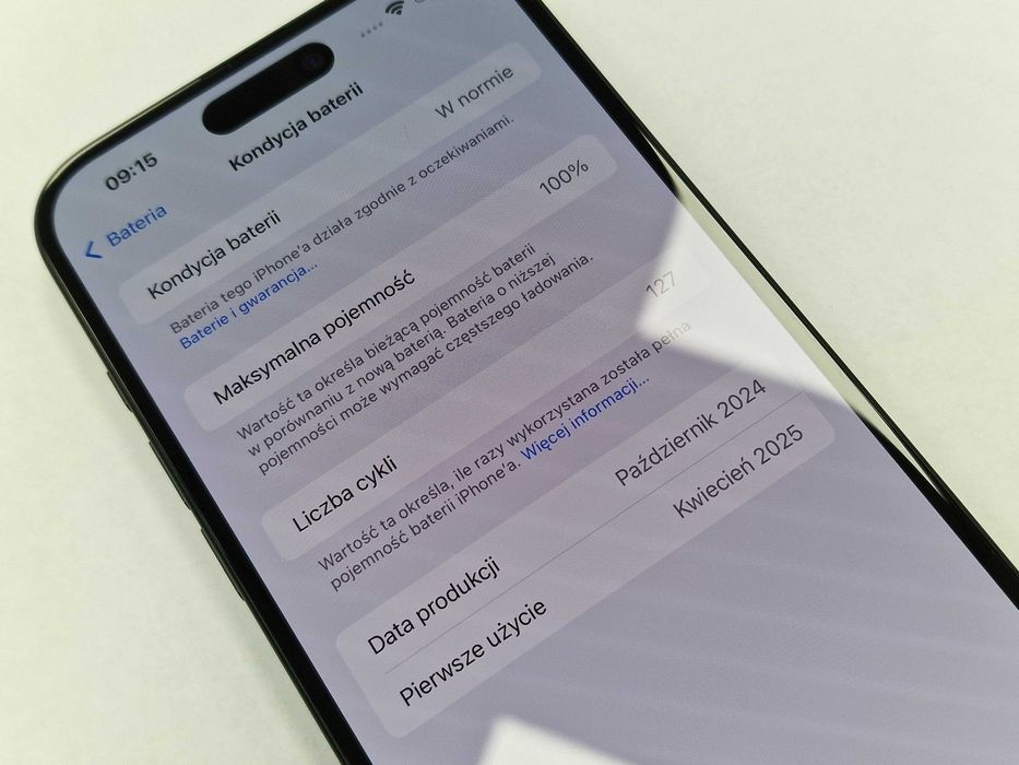 Iphone 16 Plus 256GB/ 16+/ Black/ Czarny/ A3290/ 100%/ Grade A- + łado