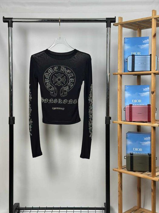 Лонгслів Chrome Hearts | Жіноча Люксова Кофта Хром Хартс ( 2 кольори )