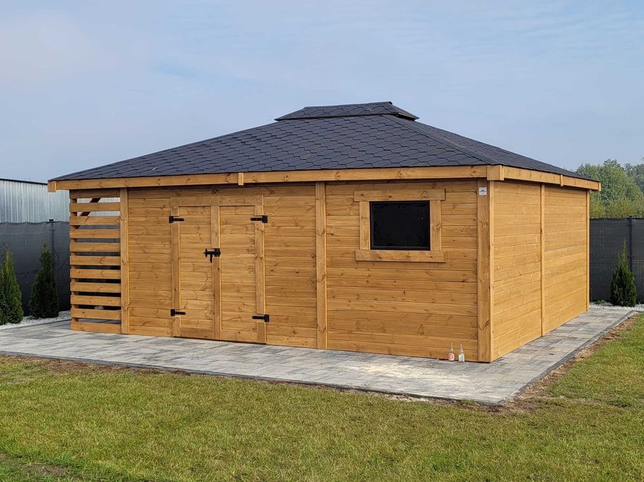 •••• Domek narzędziowy •••• BARTEK 5x4 drewutnia producent DREWNOTRIK