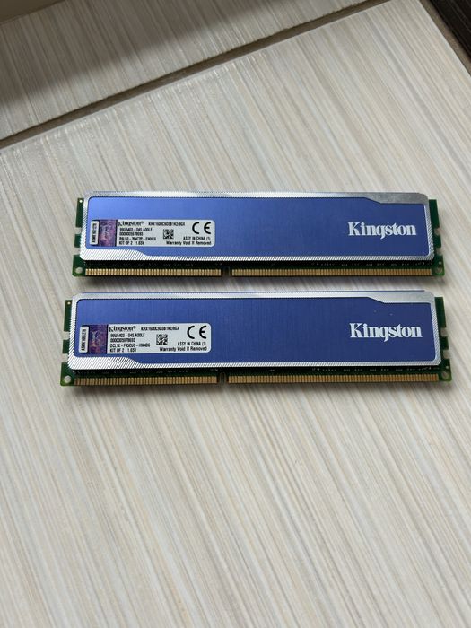 Продам оперативну память ddr 3 1600 mhz комплект 8 gb