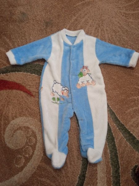 Теплий комбінезон травка чоловічок 0-3