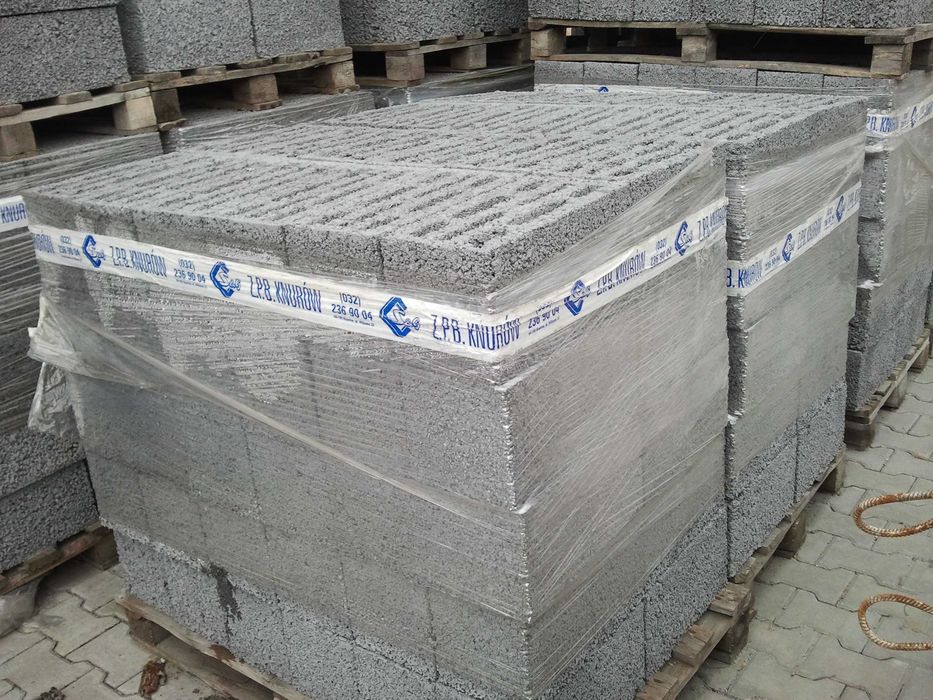 Kostka fundamentowa, kostka betonowa 39x24x12 cm