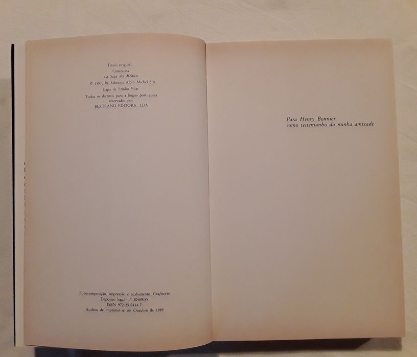 Livro: Contessina, a lenda dos Médicis, de Sarah Frydman