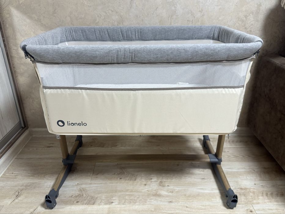 Приставне ліжечко Lionelo Leonie Beige Sand ( Бежевий)