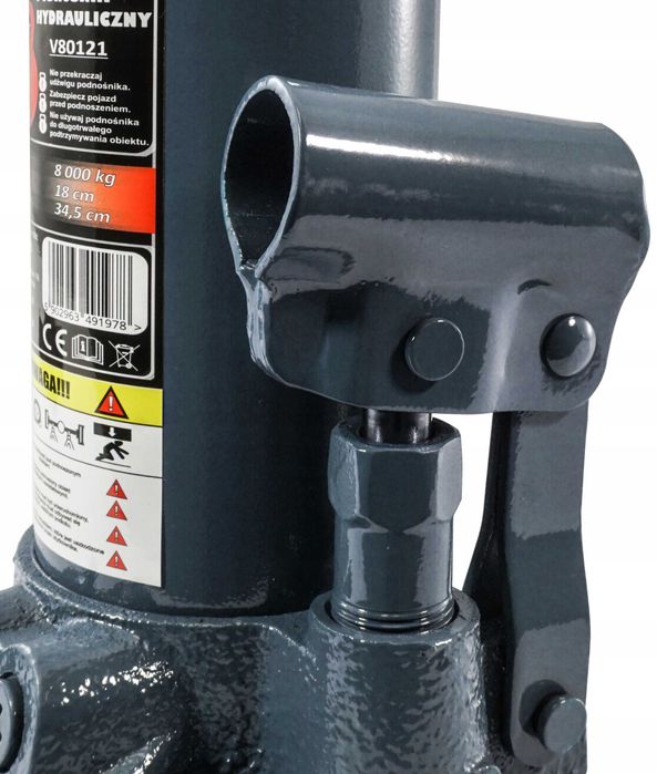 PODNOŚNIK SŁUPKOWY Hydrauliczny Butelkowy Żaba Lewarek 8T Ton