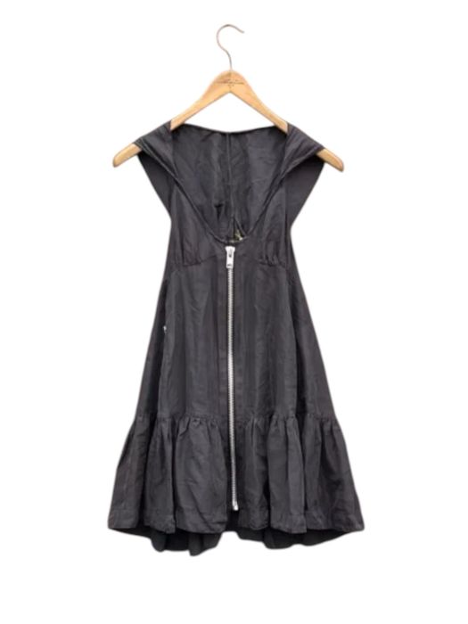 Сукня allsaints шовкова із блискавкою та капюшоном гранж indie sleaze