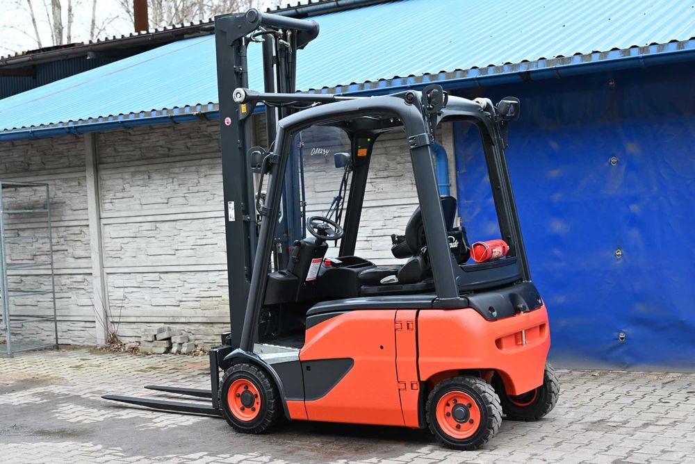 Wózek widłowy Linde E16 P-02 Triplex 592cm 9750mth 2017rok FHP 447