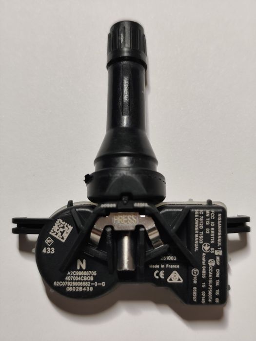 Датчики тиску в шинах Renault, Nissan