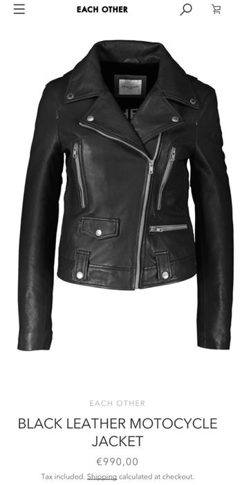 Курта жіноча косуха Each Other шкіра ягня М