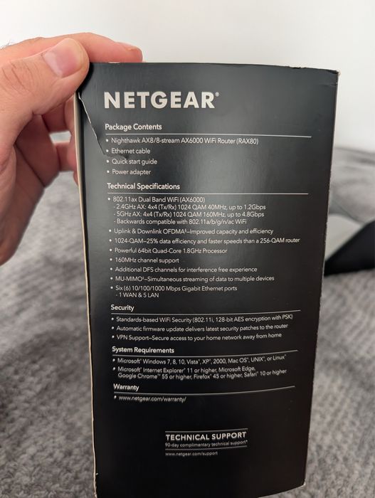 Роутер WiFi 6 NETGEAR Nighthawk AX6000 RAX80